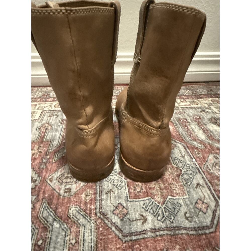 Frye‎ Ana Leather Pull On Ankle Boots Camel Brown Women’s Size 6 M - Picture 4 of 6